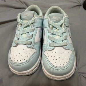 Nike Kids Aqua and White Sneakers